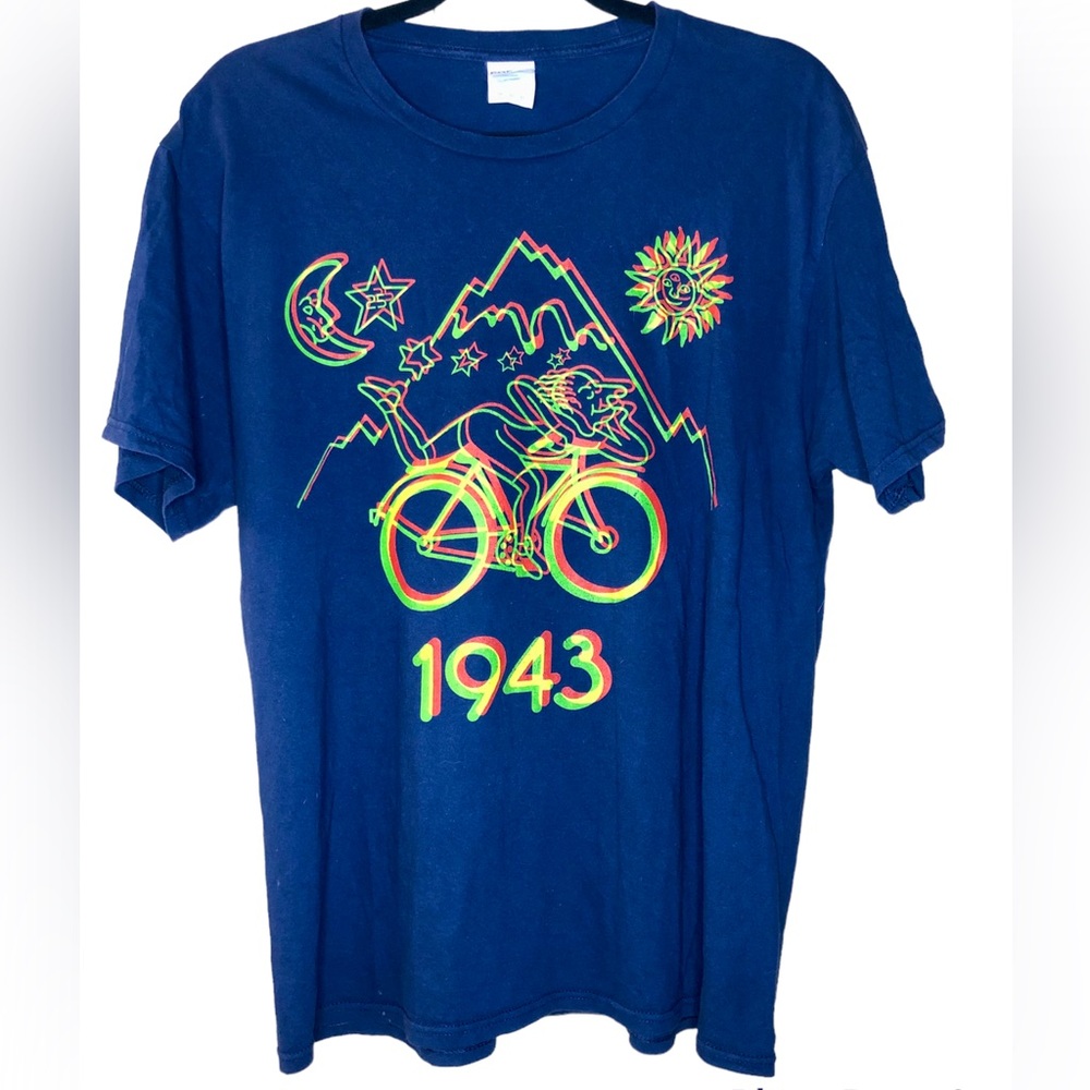 Bicycle Day Shirt Mens Medium